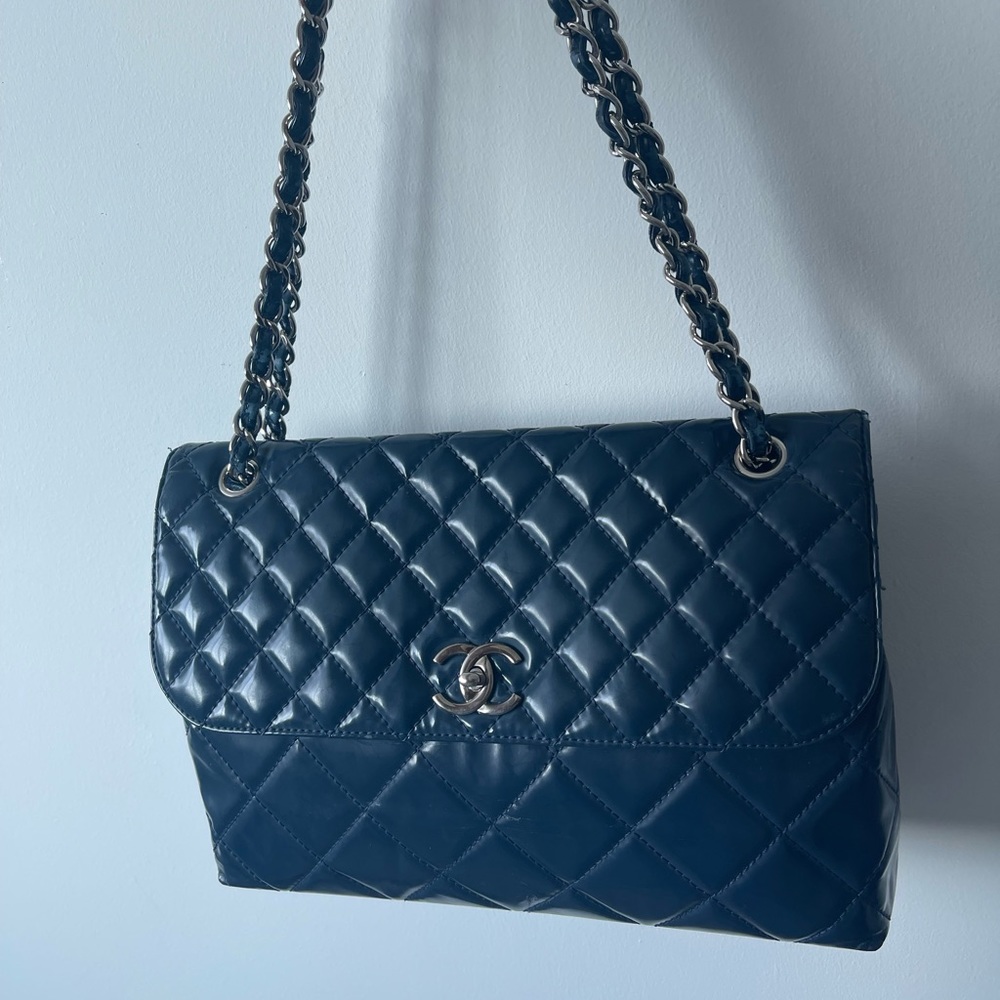 Chanel In The Business Blue Shoulder Bag Crossbody